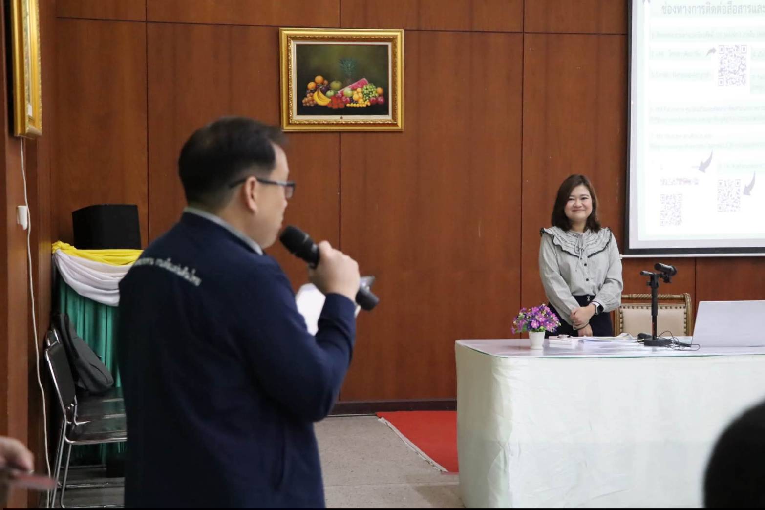 title - นางสาวจิตรลดา ฐินถาวร ผู้อำนวยการกลุ่มฝึกอบรมและการพัฒนาผลิตภัณฑ์ เป็นผู้บรรยายพิเศษ ในโครงการฝึกอบรมเชิงปฏิบัติการ หลักสูตรนักบริหารการชลประทานระดับต้น (รุ่นที่ 33) ณ ห้องประชุมอาคาร 100 ปี ศูนย์ส่งเสริมและพัฒนาอาชีพเสริมนอกภาคการเกษตร